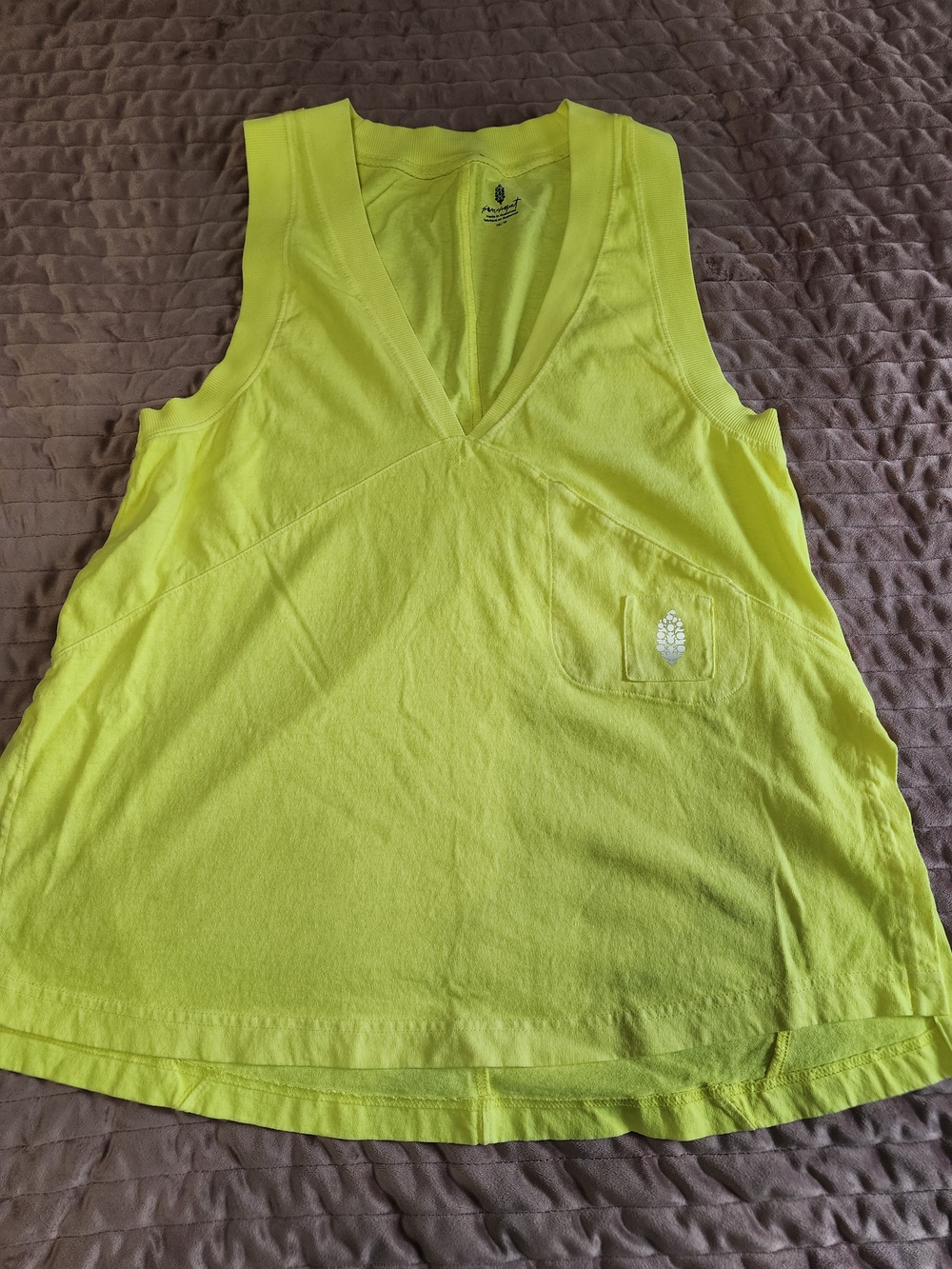 NWOT FP Movement by Free People Neon Sleeveless Tank